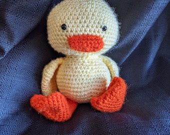 Crochet duck plush