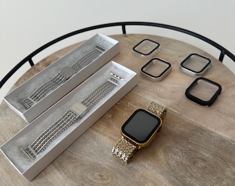 Stainless Steel Mesh Style iPhone Watch Band