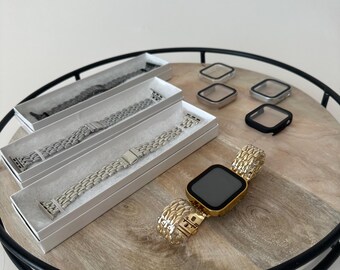 Stainless Steel Bead Style iPhone Watch Band