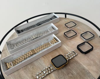 Stainless Steel Oyster Style iPhone Watch Band