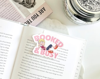 Lizzie McGuire Booked & Busy Magnetic Bookmark | Double-Sided Retro-Inspired Bookmark  Cute Book Lover Gift Planner Journal Accessory