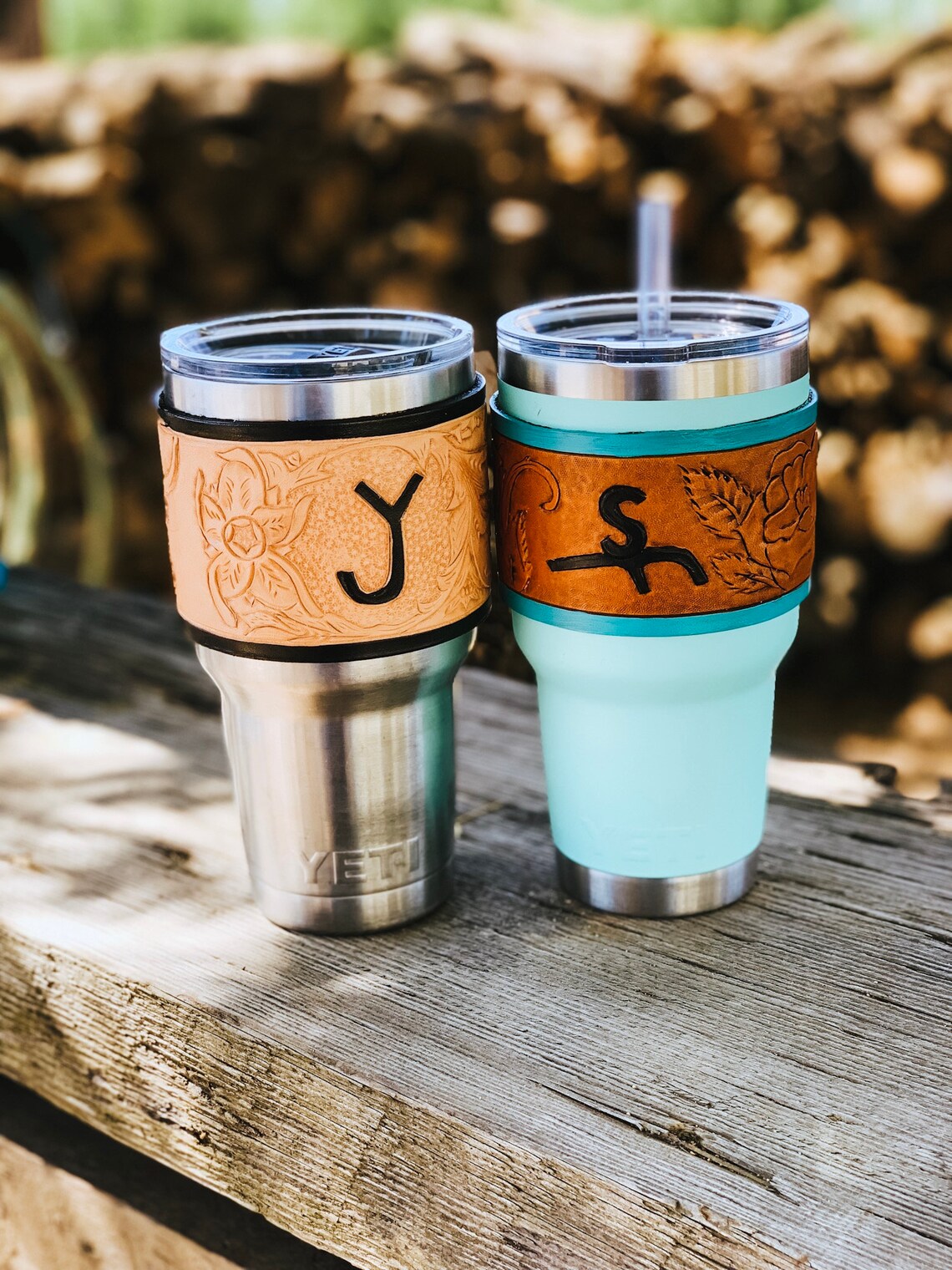 Custom Genuine Leather Coffee Mug Sleeves Etsy