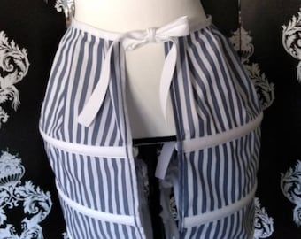 Mistress Dolly's striped panniers