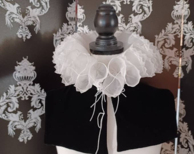 Starched Elizabethan Linen Ruff Etsy