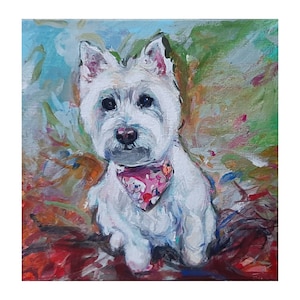 Custom Pet Portrait Commission Dog painting Custom Dog painting Custom pet portrait from photo Dog lover Gift Ukrainian artist Dog memory