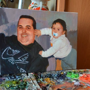 Custom Family Oil Portrait: Painting from Photo, Art Commission