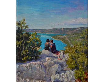 Custom Oil Landscape Painting on Canvas: Personalized Art Commission