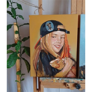Custom oil painting from photo Custom portrait painting Commissioned portrait Handpainted Custom oil portrait from photo Custom oil painting