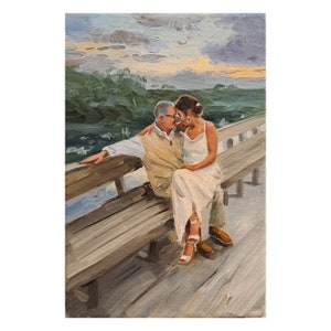 Custom Oil Painting Portrait from Photo: Hand-Painted Commission