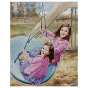 Commission Children Portrait Art Commission Custom kids Portrait Custom Painting Custom Family Portrait painting Christmas Gift for parents