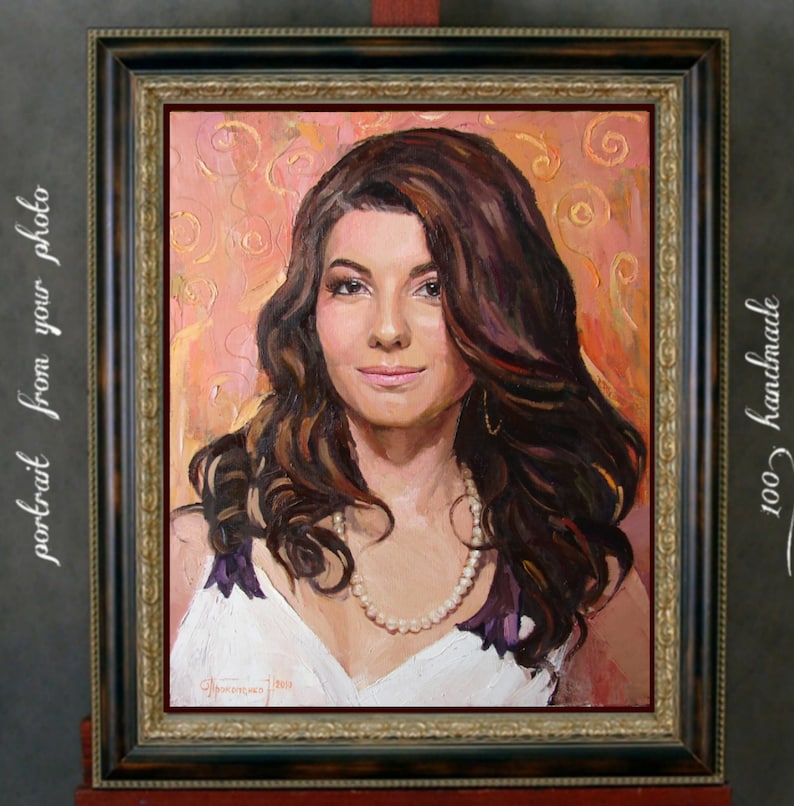 Custom Portrait Painting From Photo Wedding Portrait Christmas Gift Custom Oil Portrait Oil Painting Custom Portrait Realistic Portrait