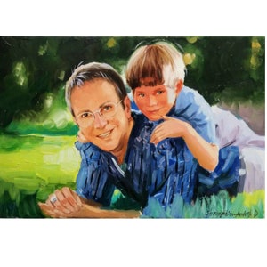 Custom oil painting from photo Custom oil painting Custom oil Portrait Painting custom photo art commission original art Christmas gift