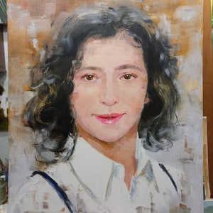 Custom Oil Portrait Commission oil  Portrait from photo Custom portrait painting Custom oil painting on canvas Art commission Gift for her