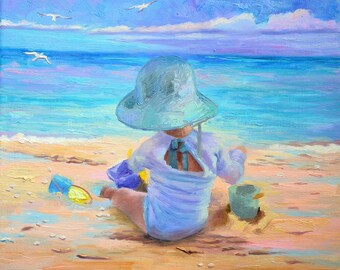 Custom Child Portrait from Photo, Kids Portrait Painting, Personalized Baby Portrait, Custom Family Gift, Nursery Wall Art