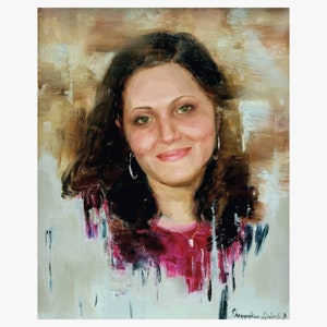 Commission Portrait from photo Custom portrait painting commission portrait oil painting on canvas art commission Custom painting original