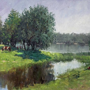 Ukrainian landscape,Ukrainian artist,Custom landscape painting from photo Custom painting Art commission,Ukraine artist,Stand with Ukraine