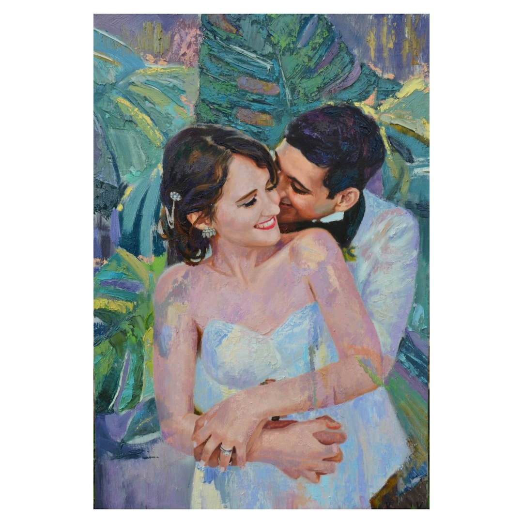 Custom Oil Portrait Painting From Photo, Personalized Art Commission on ...