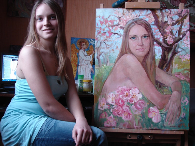 Custom Portrait Painting From Photo Wedding Portrait Christmas Gift Custom Oil Portrait Oil Painting Custom Portrait Realistic Portrait
