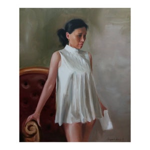 Commission oil Portrait from photo Gift for Her Gift for Wife Custom portrait painting commission Painting Art Commission Custom portrait