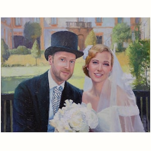 Custom oil painting from photo,Commission painting from photo,Custom painting,Custom oil portrait Painting,Family Gift,Anniversary painting