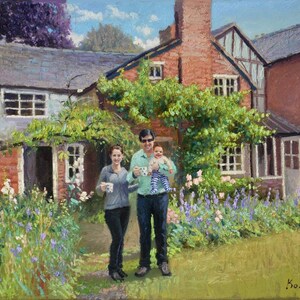 Oil portrait original Custom Family oil Portrait painting Custom Family Portrait from photo Comission oil painting from photo Handpainted