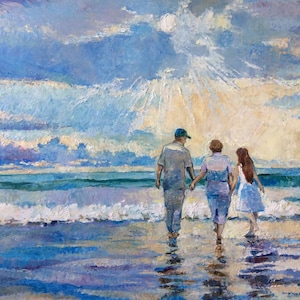 Ölgemälde: Individuelles Portrait Gemälde am Strand