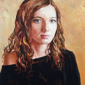 Custom Oil Portrait Painting from Photo: Personalized Art Gift