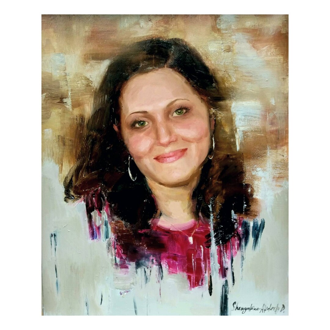 Custom Oil Painting Portrait: Hand-painted Art Commission on Canvas - Etsy