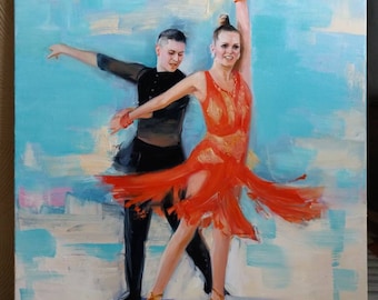 Custom Oil Painting Portrait: Commissioned Art from Photo on Canvas