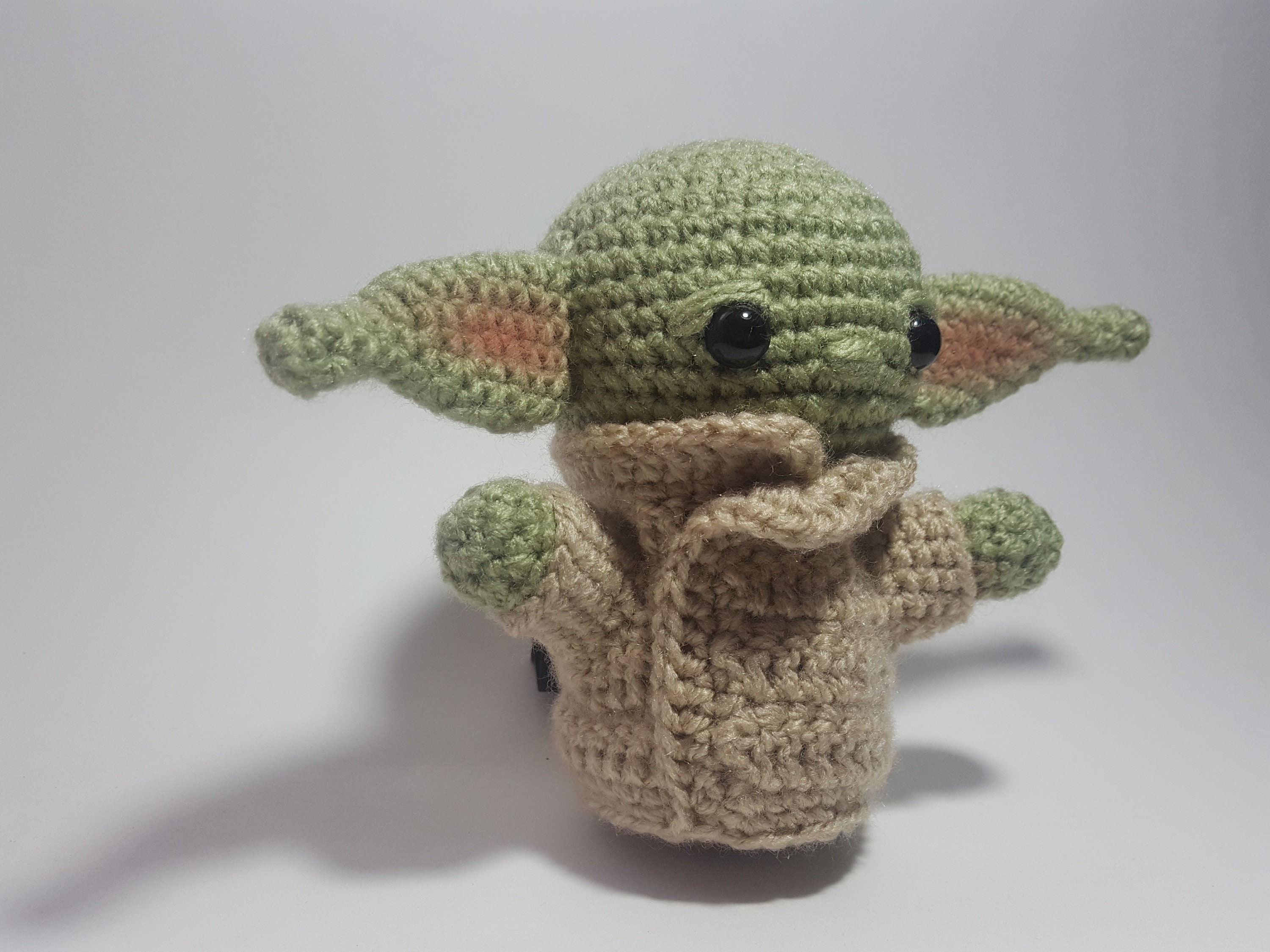 Crochet Amigurumi Toy Alien BB Yoda Handmade fan toy Baby Yoda plush doll 