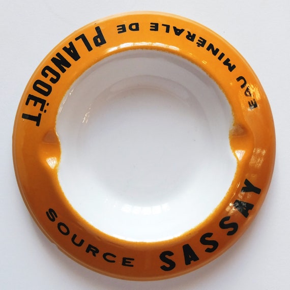 Ashtray Vintage Advertising Elves Eau Minerale De Plancoet Source Sassay Made In France Ashtray Vintage