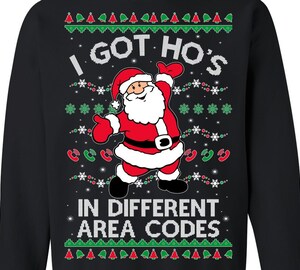Pull De Noël Moche Homme – Sweat à Capuche Imprimé Festif | Taille M à XXXL | Cadeau Drôle Pour Les Fêtes