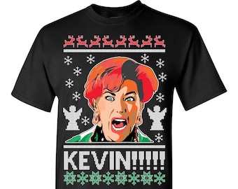 T-shirt feio do Natal Sozinho em casa Kevin! Camiseta