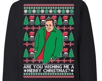 Ugly Christmas Sweater Kevin James Meme Unisex Sweatshirt