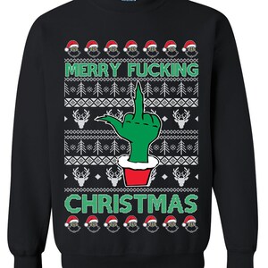 Ugly Christmas Sweater Merry Christmas Unisex Sweatshirt