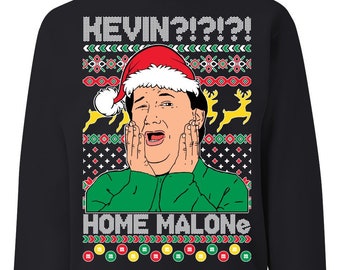 Ugly Christmas Sweater Home Malone Kevin The Office Unisex Sweatshirt
