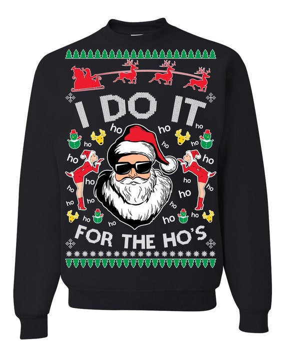 Santa Is Coming Ugly Christmas Sweater Santa Is Coming Ugly Christmas Sweater