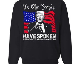 Bluza z okrągłym dekoltem Prezydent Donald Trump My, ludzie, przemówiliśmy, polar dla dorosłych