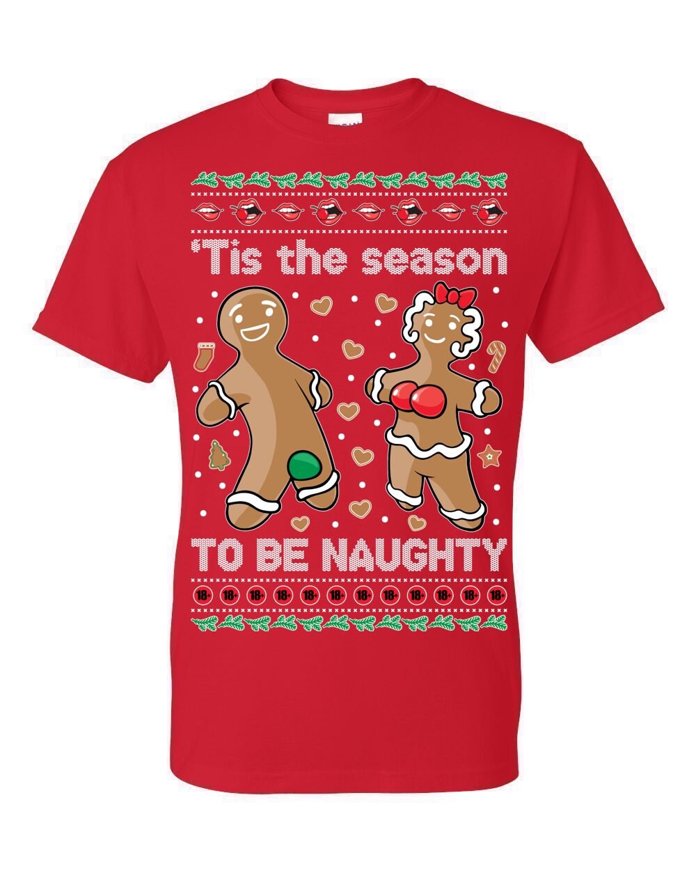 Ugly Christmas T-shirt Gingerbread Cookies 'tis the Season to Be