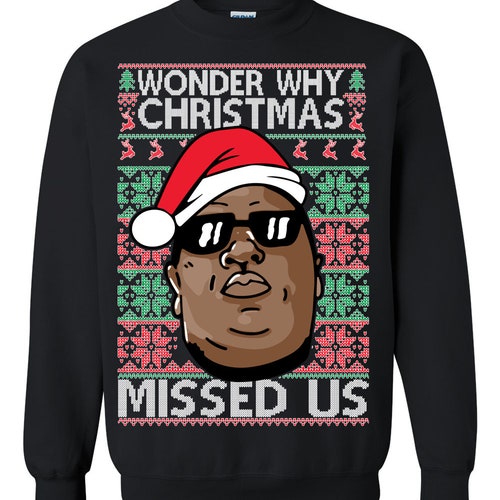 biggie smalls xmas sweater