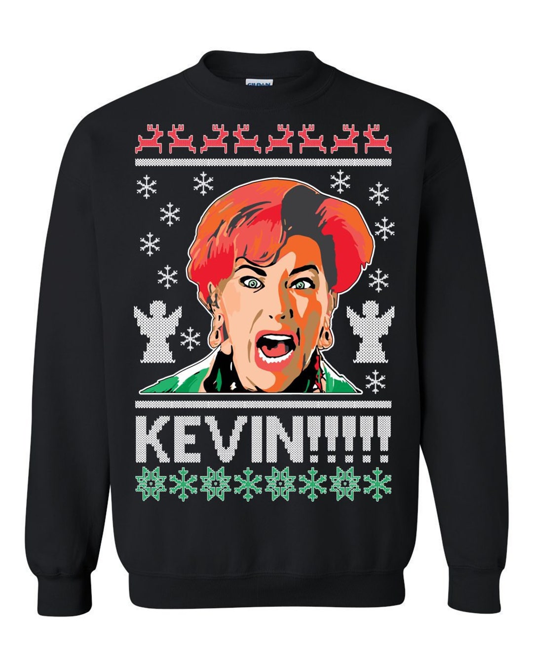 Ugly Christmas Sweater Home Alone KEVIN! Unisex Sweatshirt