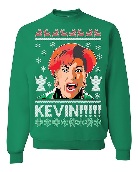 Ugly Christmas Sweater Home Alone KEVIN! Unisex Sweatshirt