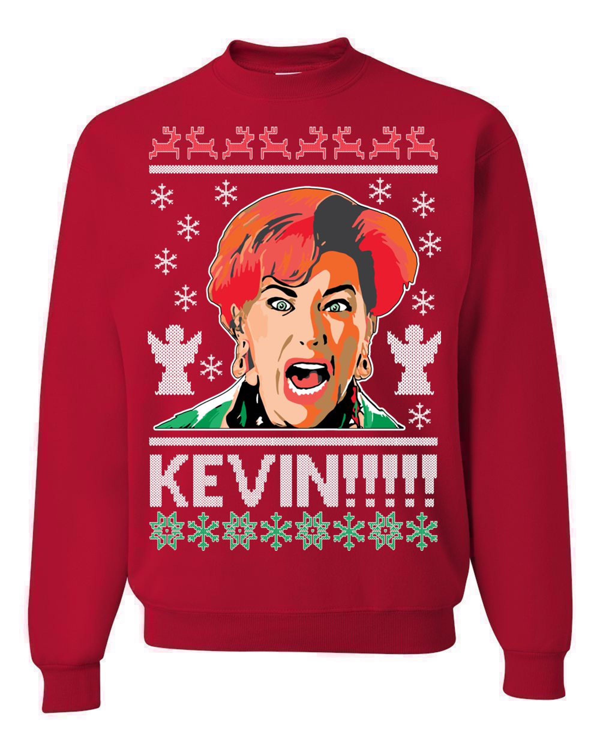 Discover Ugly Christmas Sweater Home Alone Kevin! Unisex Sweatshirt