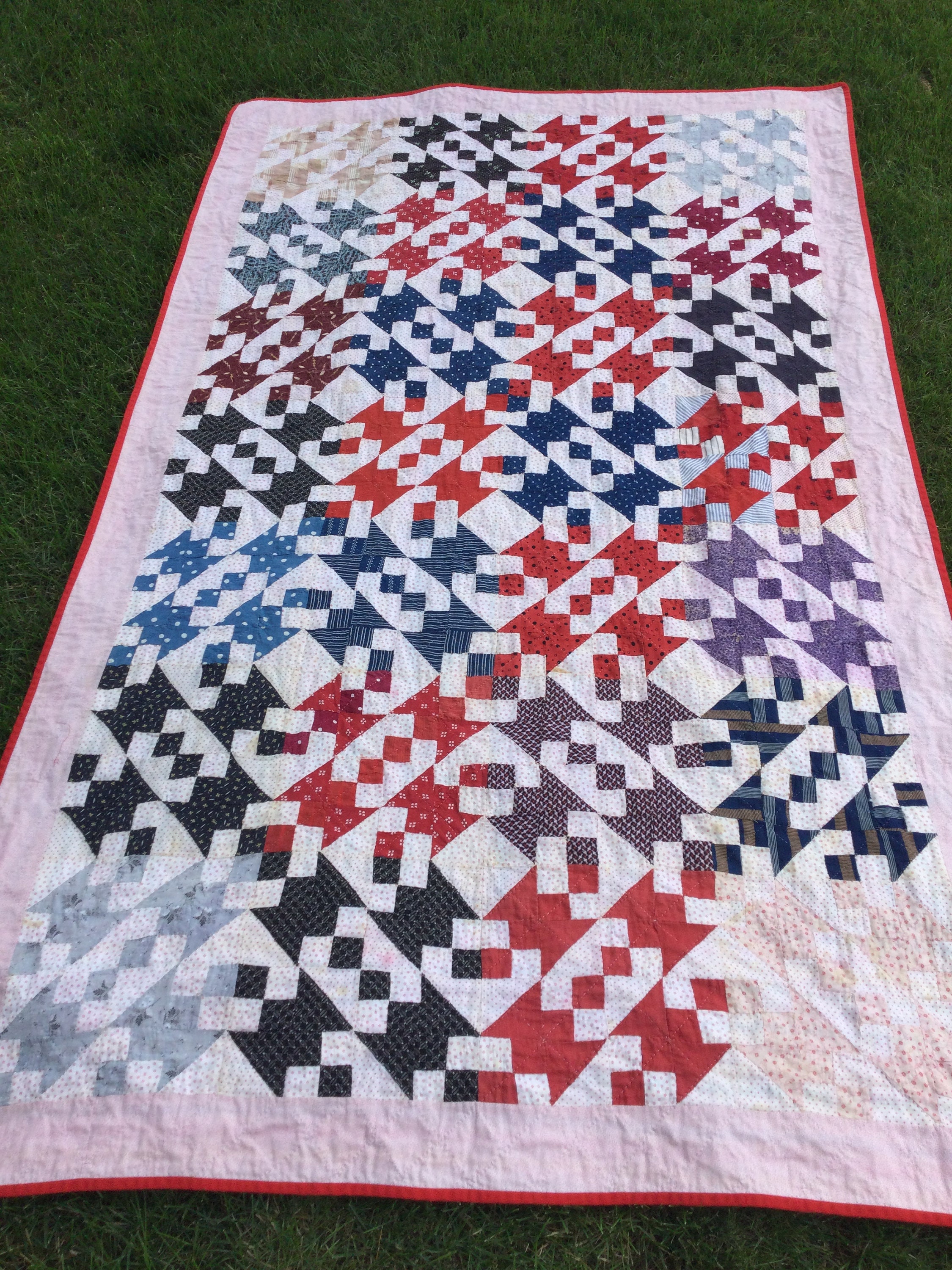 Wonderful Antique 1880s Broken Sugar Bowl Quilt BEST Indigo Etsy