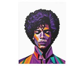 Prince Purple Rain Pop Art Poster | WPAP Style | Vertical Sizes Available