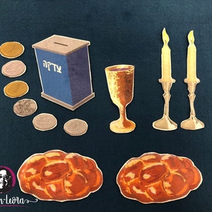 Shabbat Felt Board Illustration