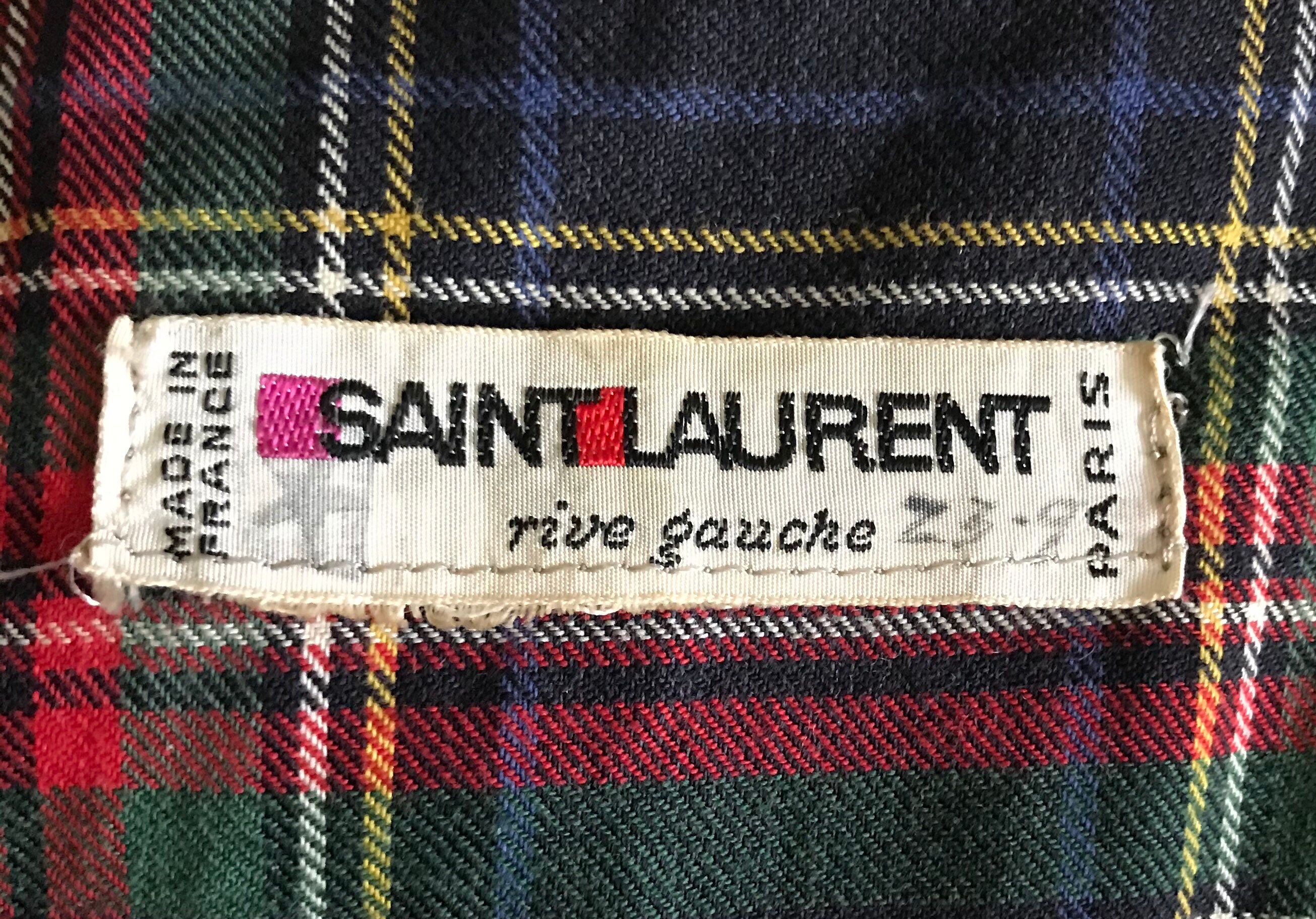 MADE IN FRANCE 80's イヴ・サンローラン ダブルブレザー 黒 - alfej.com