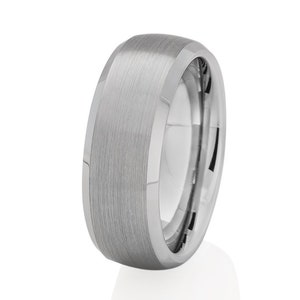 Tungsten Wedding Ring,Silver Tungsten Ring,Anniversary Ring,Tungsten Carbide Ring,Dome Tungsten Ring,Engagement Ring,Comfort Fit Ring,Dome