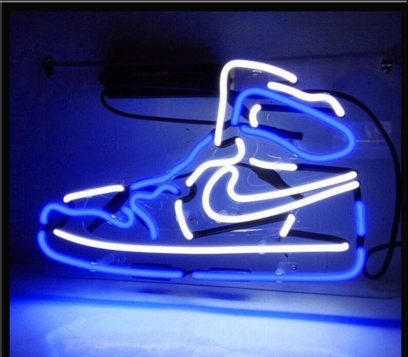 Handmade Nike Air Jordan AJI-1984 Blue Sport Shoes Sneakers | Etsy
