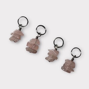 Crystal Pet Collar Charm Rose Quartz